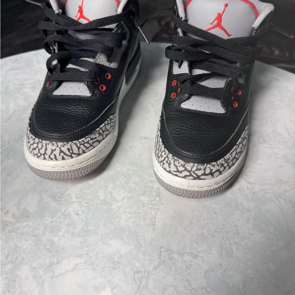 Jordan 3 OG Black Cement, worn 3 or 4 times